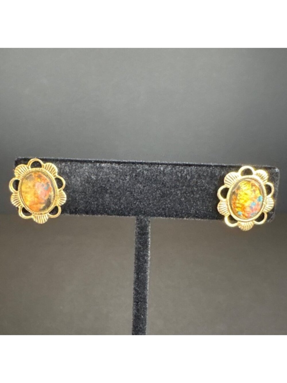 Vintage Dangle Earring Lot of 5 Studs & Dangling Gemstones Costume Earrings - Picture 13 of 16